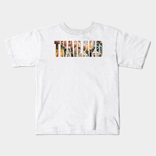 Thailand Typography Graphic Image Kids T-Shirt